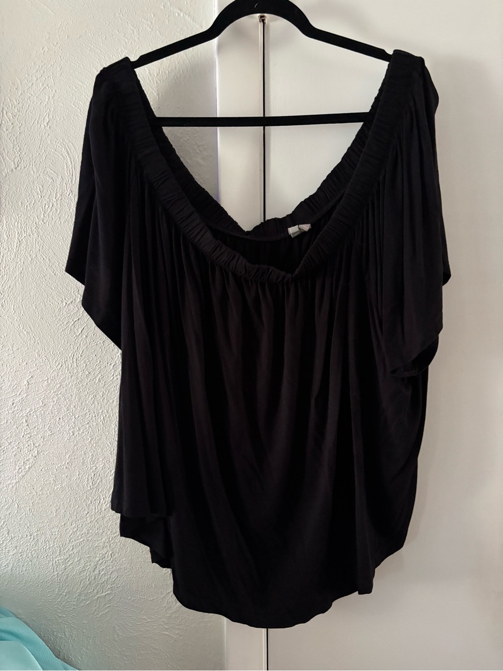 ASOS Black Off-Shoulder Women's Top - Classic Draped Style
